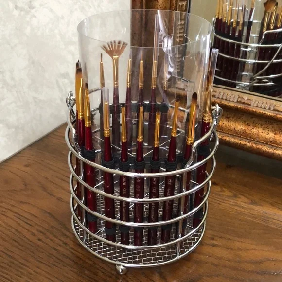 NEW 24 piece all media artist brush set with brush caddy.  By Royal Langnickel - Picture 2 of 7